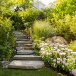 Stone Stairs with landscaped natural surroundings