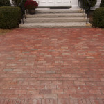 First Parish Church brick walkway