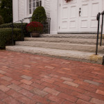 First Parish Church brick walkway